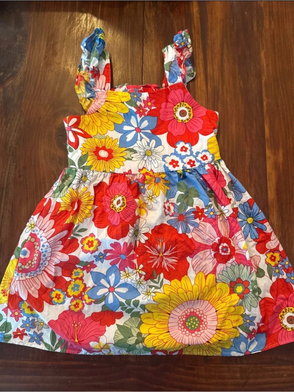 Girls Floral Sundress - Bright Multi-Color